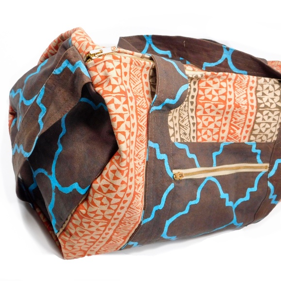 "Fes" Cotton Duffle Bag - Picture 2 of 3